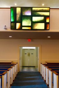 Large HD Television in a Place of Worship