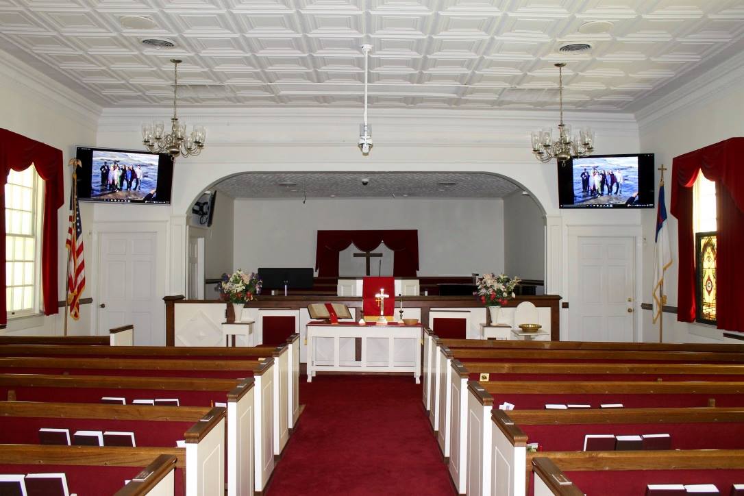 Televisions Installed in Church Sanctuary